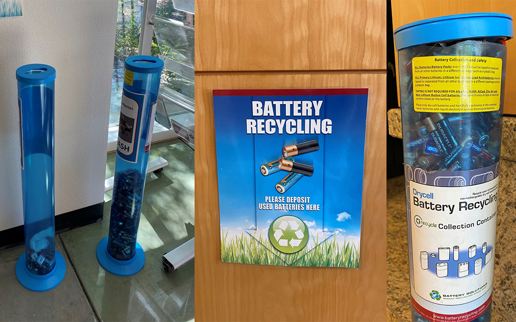 Supermarket battery bins