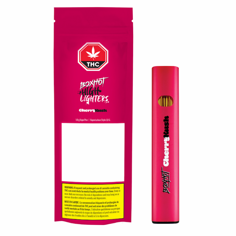 BoxHot Highlighter - Cherry Kush Distillate Disposable (1g)