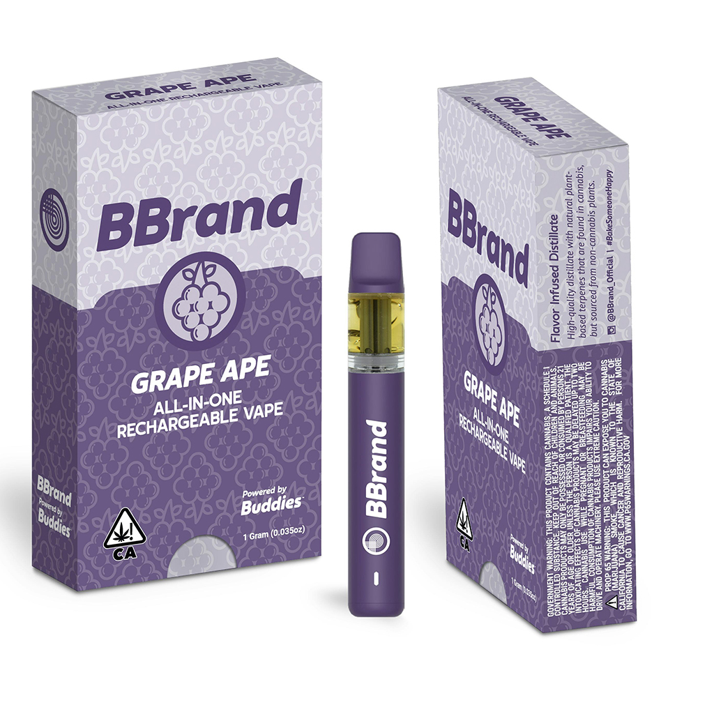 Buddies Grape Distillate Disposable (1g)