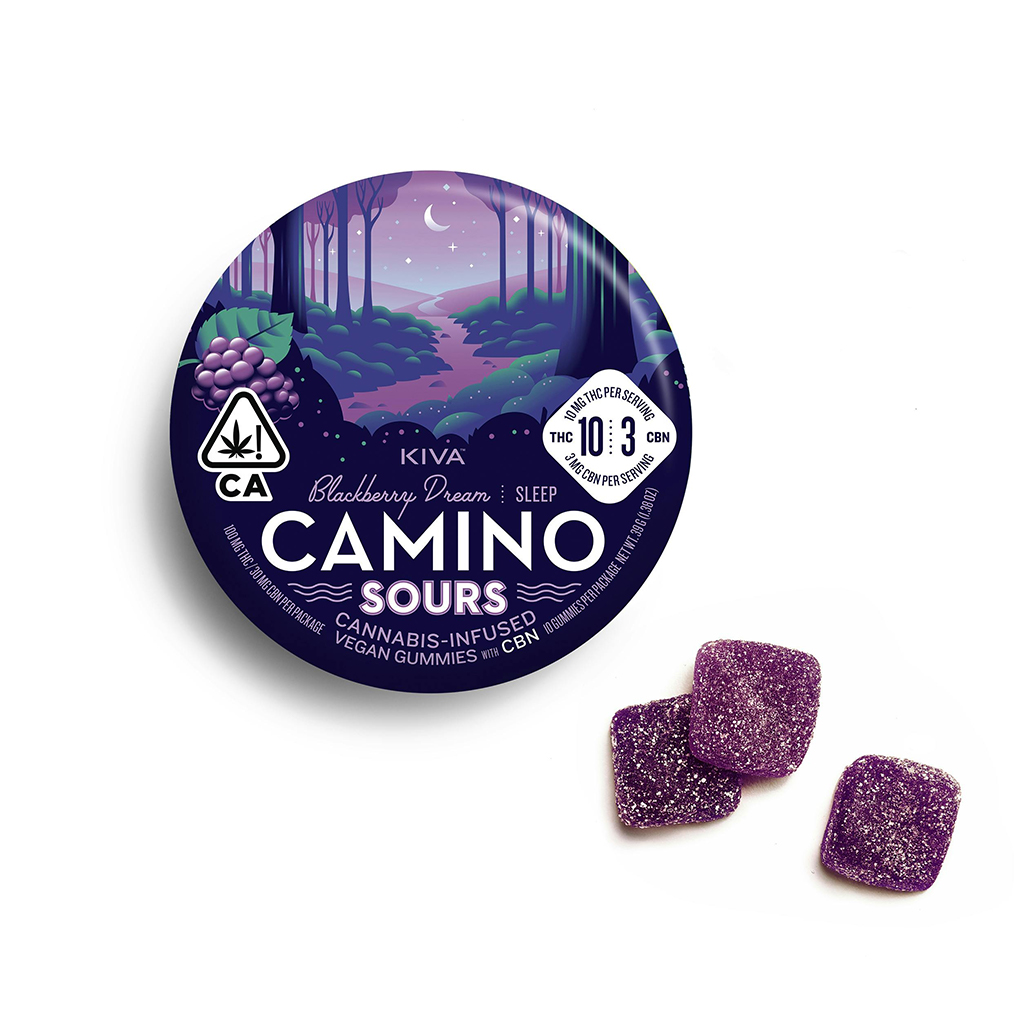 Camino-THC：CBN-10：3-Sours-Blackberry-Dream-Sleep-Gummies-10-Pack-100mg-THC-30mg-CBN