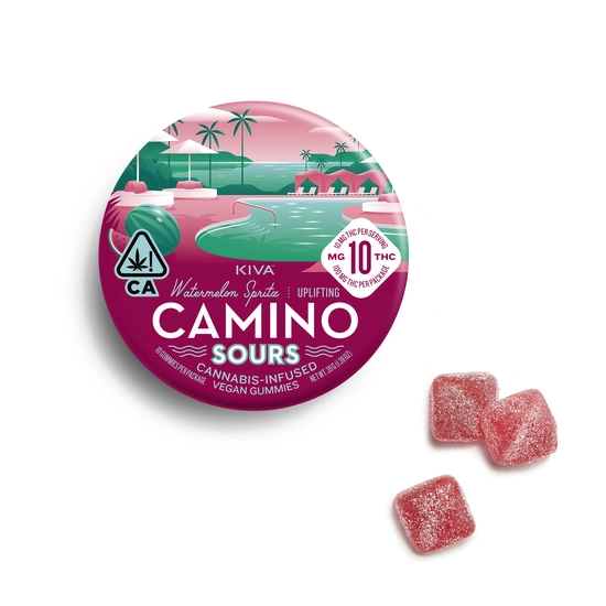 Camino – Uplifting Sour Watermelon Spritz Gummies 20-Pack (100mg)