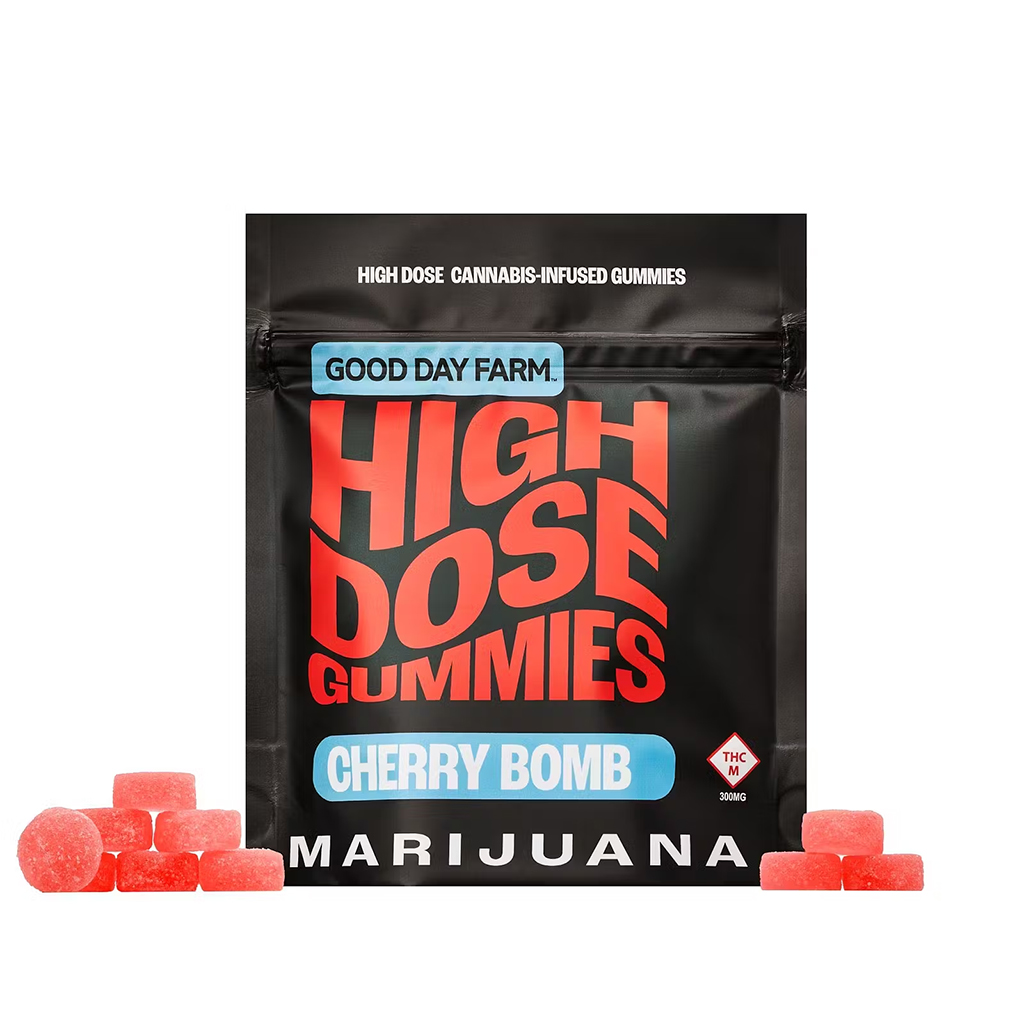 Good Day Farm – Cherry Bomb High Dose Gummies 10-Pack (300mg)