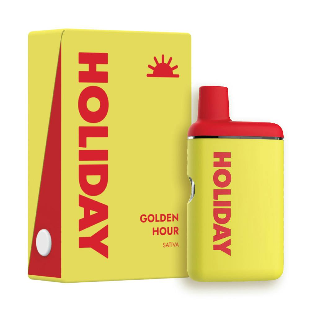 Holiday (NY) – Golden Hour Distillate H-Bar Disposable