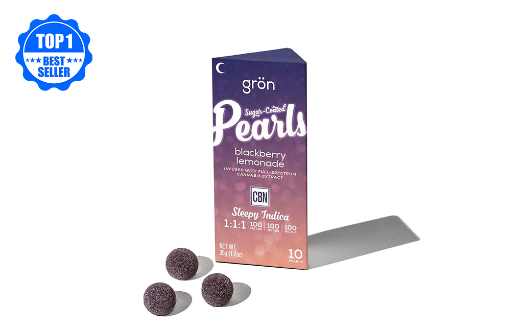 Missouri’s-Best-Gron-：-Gron-CBD：CBN：THC-1：1：1-Sleepy-Blackberry-Lemonade-Sugar-Coated-Pearl-Gummies-10-Pack-100mg-CBD-100mg-CBN-100mg-THC