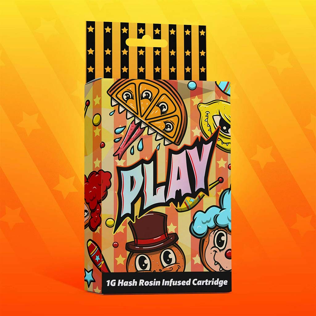 Play Cannabis Papaya Punch Rosin Infused Distillate Cartridge (1g)