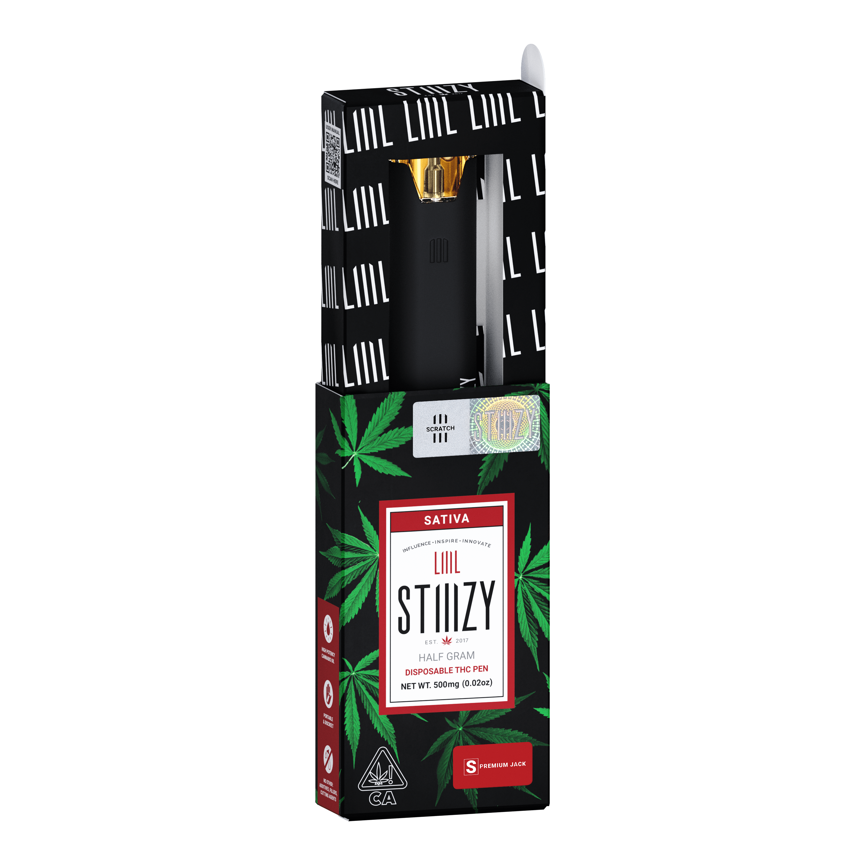 STIIIZY Premium Jack Distillate Liiil Stiiizy Disposable Pod (0.5g)