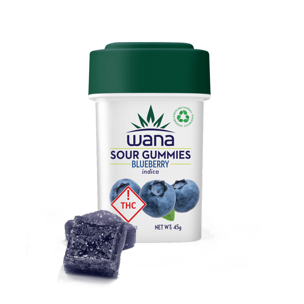 Wana – Blueberry Gummies 10-Pack (100mg)