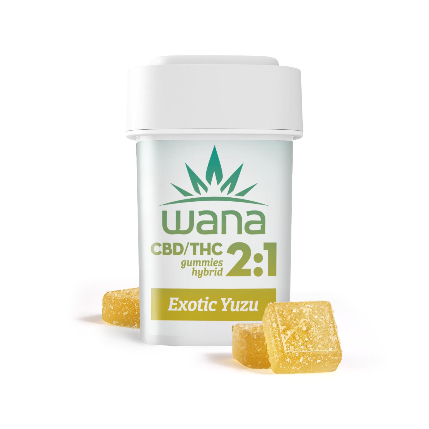 Wana – CBDTHC 21 Sour Exotic Yuzu Gummies 10-Pack (200mg CBD, 100mg THC)