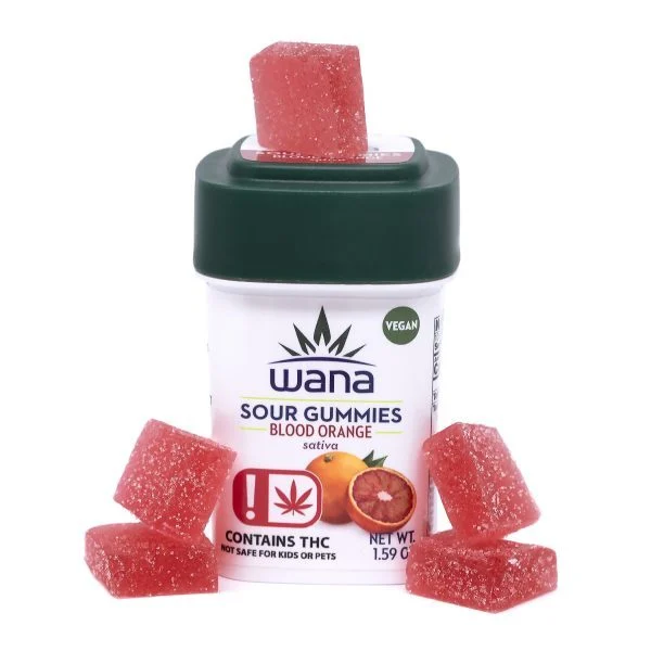 Wana – Classic - Sativa Sour Blood Orange Gummies 10-Pack (300mg)