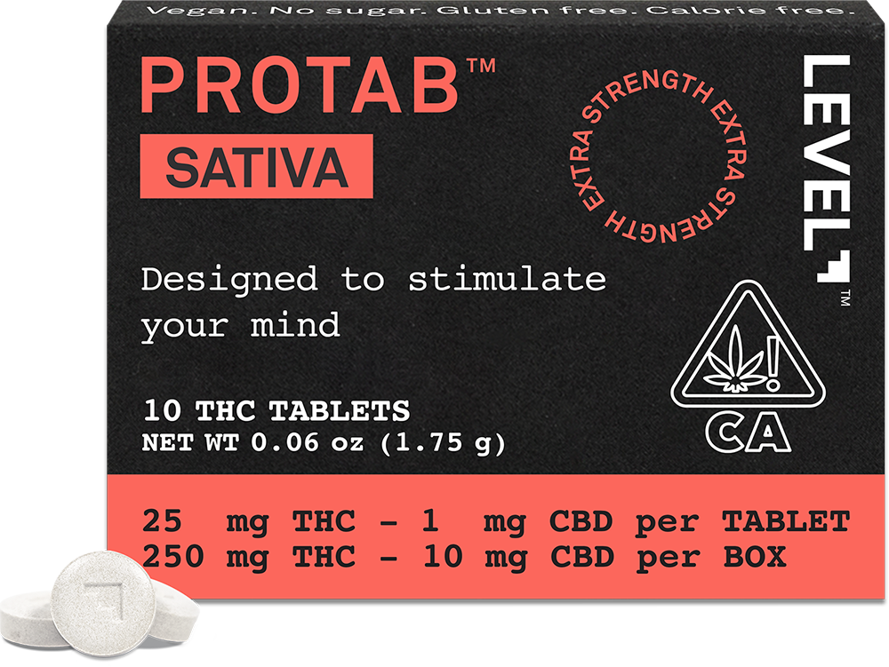 Rank 2 Level Protab - Sativa Extra Strength Tablets 10-Pack (250mg)